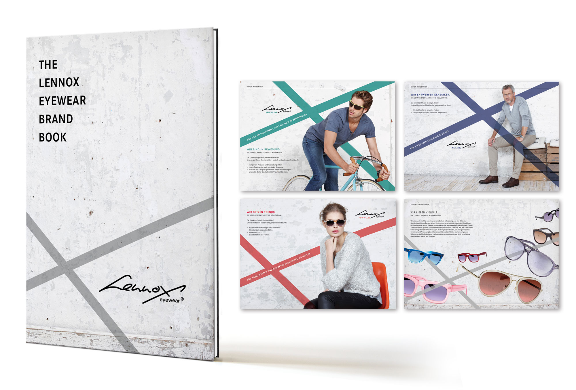 LENNOX EYEWEAR, Brandbook, Kunde: Pioneer New Ground